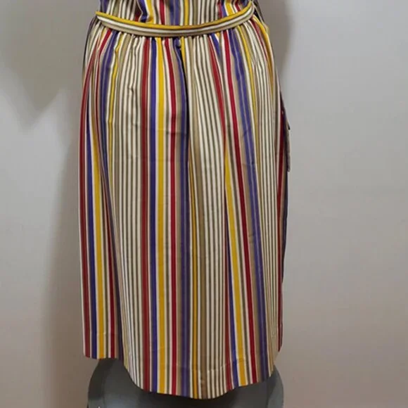 Vintage Albert Nipon Multicolored Striped Executive Dress - Picture 4 of 7